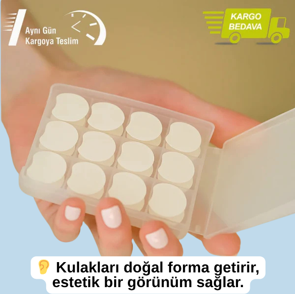 EARLEPS™ Kulak Bandı (20 Adet 3-4 Ay Kullanım İçin Uygun)