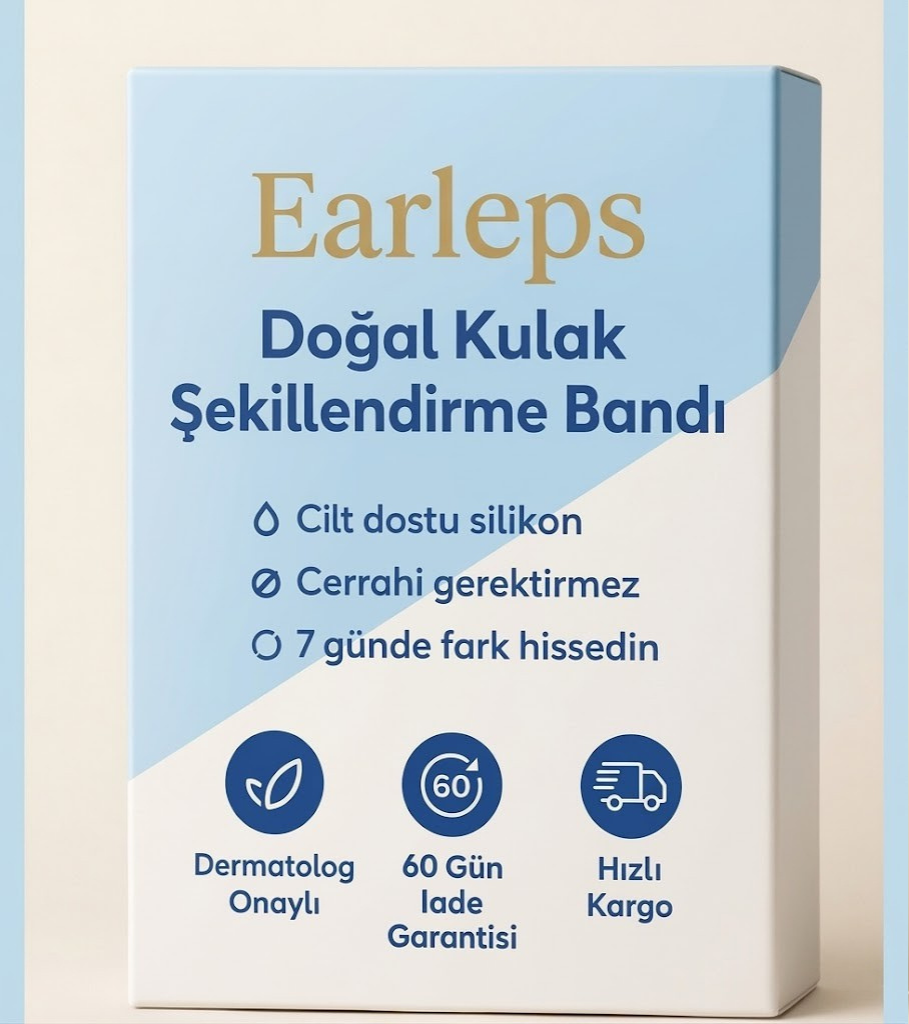 EARLEPS™ Kulak Bandı (20 Adet 3-4 Ay Kullanım İçin Uygun)